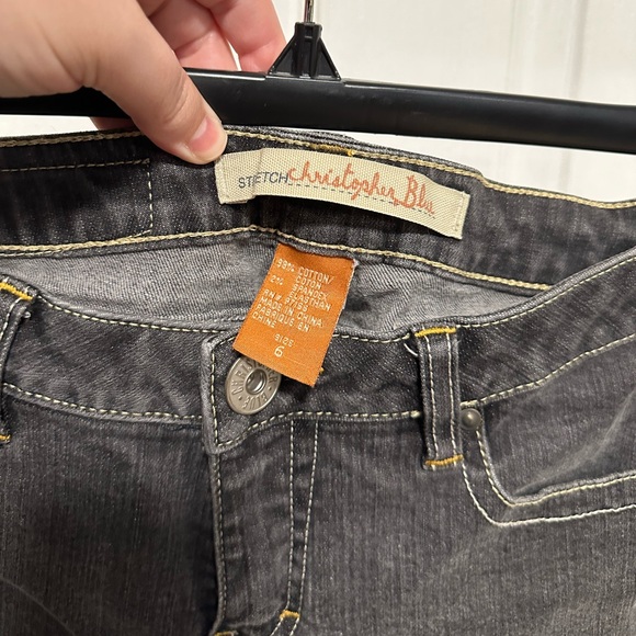 Christopher Blue Stretch Charcoal Dark Gray Jeans Women's Size 6 - Picture 2 of 5